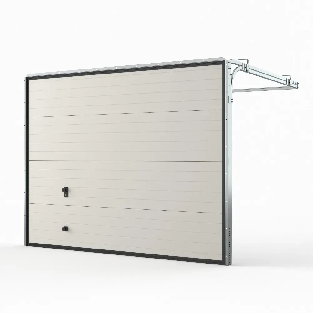 Garagentor Weiß, RAL 9016 Verkehrsweiß, 2000 x 1900 mm, Woodgrain, ohne Antrieb, individuell konfigurieren