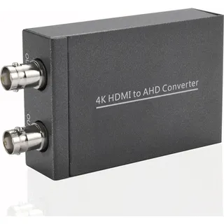 4K HDMI zu AHD Konverter Adapter 480P 720P 1080P 4K30 4K60 HDMI zu AHD Video Konverter fš1r Monitor HDTV DVRs Konvertieren HDMI Video Signal zu AHD - Schwarz