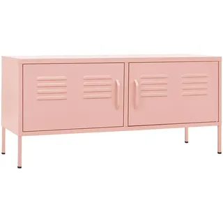 vidaXL TV-Schrank Rosa 105x35x50 cm Stahl