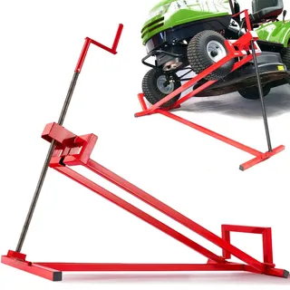 Arebos Rasentraktorheber | 450 kg | +45° Neigung verstellbar | Rasentraktor Hebevorrichtung | Hebebühne | Aufsitzmäher | Reinigungshilfe | Rasentraktor-Heber