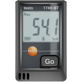 TESTO 0572 1743 02 174 H BT Temperatur-Datenlogger, Bodenfeuchte-Datenlogger -20 bis 70 °C 0 bis 100% rF