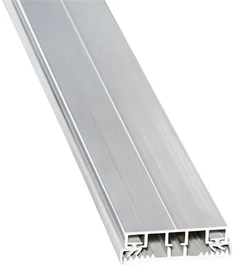 Durchschraubprofil universal extra Alu-Gummi bei Überhang – 60 mm breit 6000 mm lang