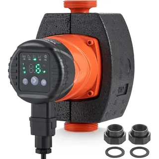 Vevor Heizungspumpe 8 m Förderhöhe, Umwälzpumpe, 220 V, 60 W, 67 L/min, hocheffiziente Umwälzpumpe, automatische Wasserumwälzpumpe, 1-1/2 Zoll NPT-Gewinde,