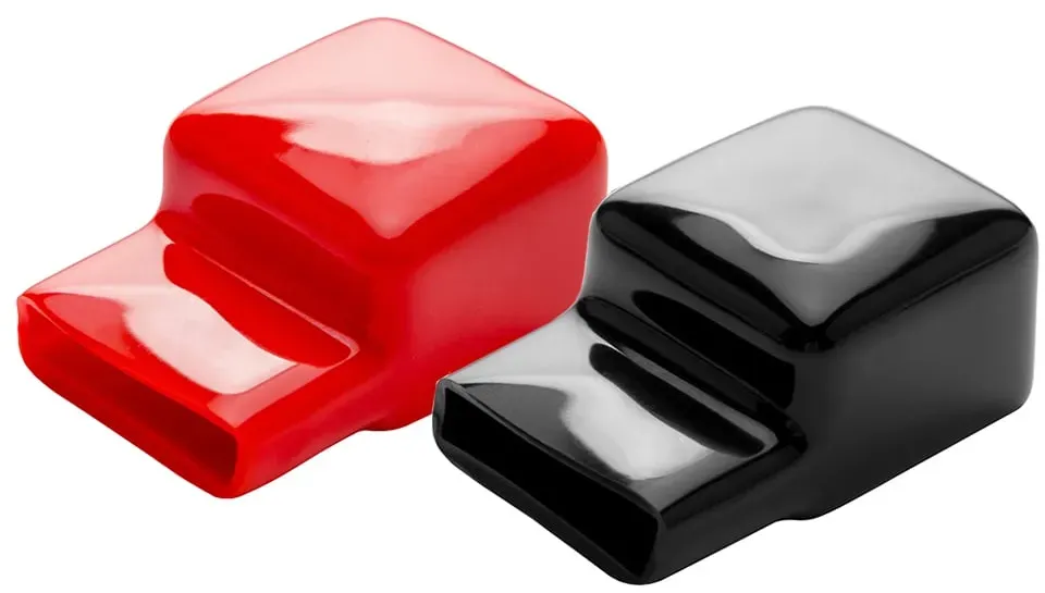 Polabdeckung Batterieanschluss M8 Rot Schwarz Berührschutz 2er Set