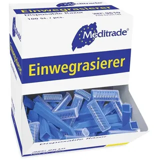 Meditrade Einwegrasierer, einschneidig, unsteril 100 Stk. | Packung (100 Stück)