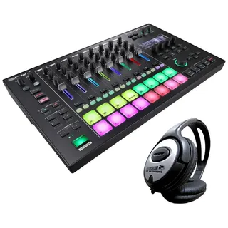 Roland MC-707 Groovebox DJ Mischpult mit Kopfhörer