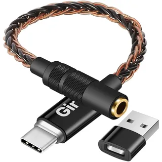 USB C auf 3,5 mm Audio-Adapter mit CX31993 Chip USB Typ C auf Kopfhörer AUX Jack Dongle Verstärker DAC Kabel Kabel kompatibel mit iPhone 15 Pro Max/15 Pro/15 Plus, iPad, Galaxy S24 S23 Ultra, Pixel 8