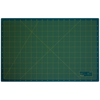 Victor (Zenith) Schneideunterlage Schneidematte 3-lagig, selbstheilend, rutschsicherer Oberfläche und beidseitgen Rasterdruck grün|schwarz 120 cm x 90 cm x 0.3 cm