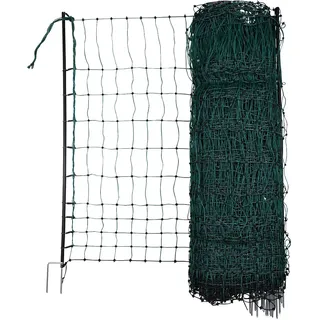 Kerbl Geflügelnetz elektrifizierbar, Dunkelgrün