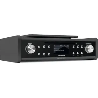 TechniSat DIGITRADIO 20 CD – Modernes & kompaktes DAB+ Küchen- & Badezimmerradio (Empfangsstarkes UKW Unterbauradio mit CD Player & Uhr)