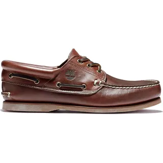 Timberland Mens Classic Boat 3 Eye Padded Collar brown 11 Wide Fit
