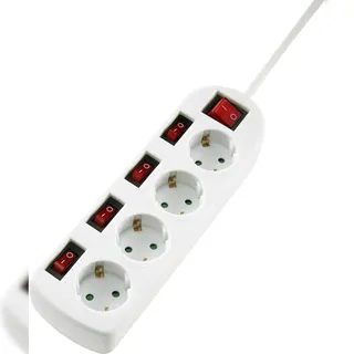 Sygonix Steckdosenleiste 1,40 m Weiß 1 St.