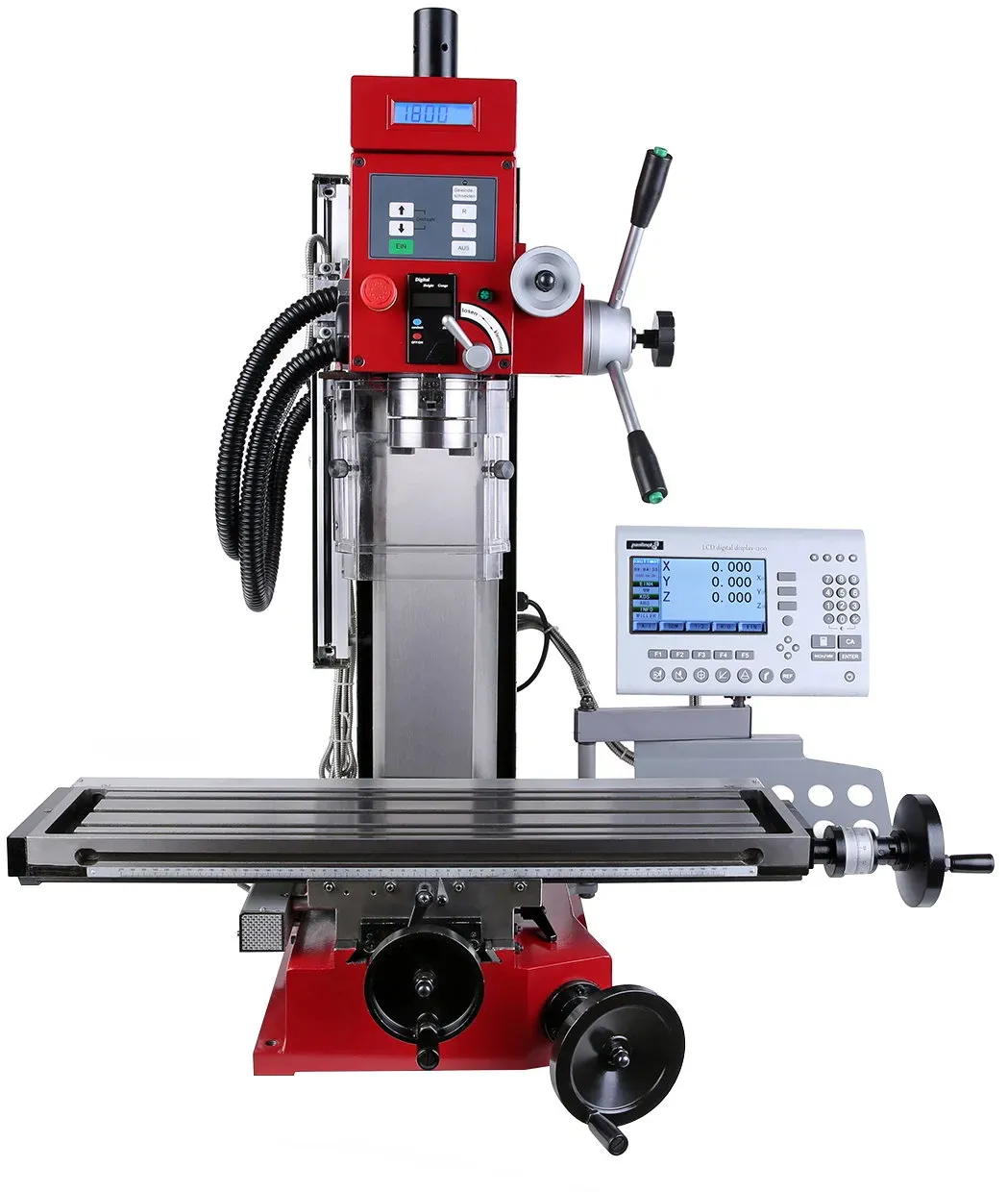 Bohr-/Fräsmaschine SIEG SX3L mit Gewindeschneid-Funktion und Messsystem