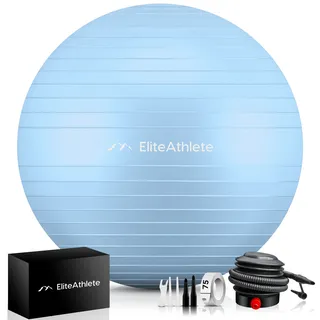 HOEL EliteAthlete® Gymnastikball Sitzball - 65cm blau 65 CM