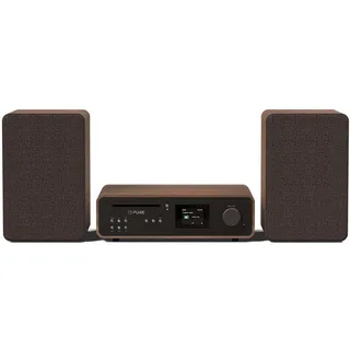 Pure Classic Stereo Hi-Fi Kompaktanlage mit CD-Player, DAB+, FM, Bluetooth WLAN, CD Player, 2x 50 W), Stereoanlage, Schwarz, Braun