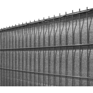 Koll Living Doppelstabmattenzaun 500 x 100 cm Schwarz/Metall