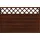Sichtschutzzaun Element Country 120 x 180 cm braun