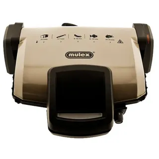Mulex MX034 Toast und Grill Sandwichmaker 1800W Kontaktgrill 220V Beige