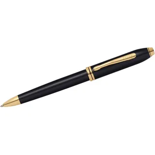 CROSS JEANS ® Cross Townsend Schwarz-Lack 23 K goldplattierten Beschlägen