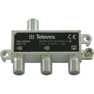 Televes Abzweiger 2f. AZ211D 2-fach 5-1218 MHz 456203