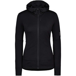 Icebreaker W 260 Quantum IV LS Zip Hoodie Kapuzenpullover, schwarz