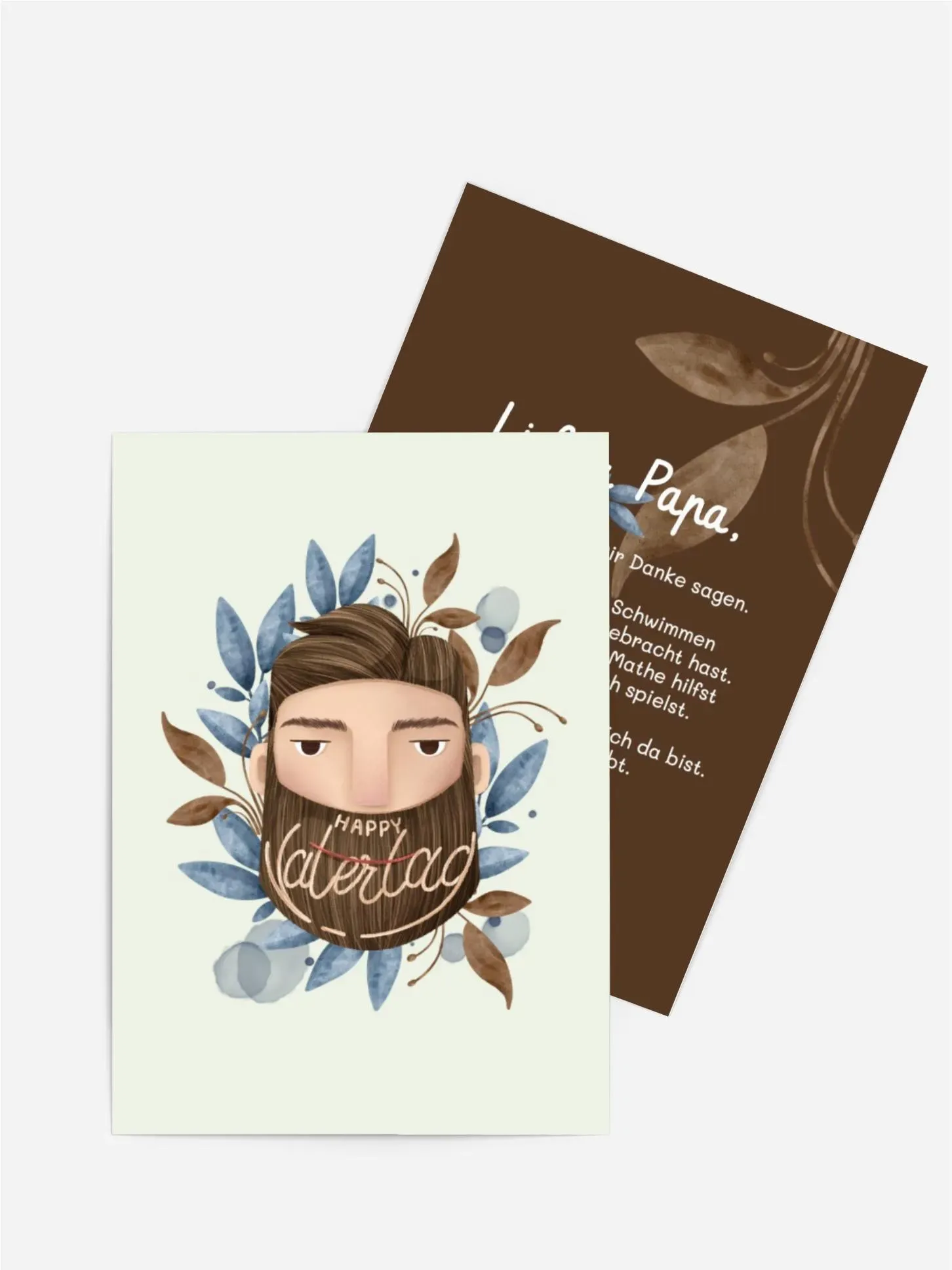 Vatertagskarten selbst gestalten mit Spruch und Fotos im Onlinedesigner bei Meine-Kartenmanufaktur.de