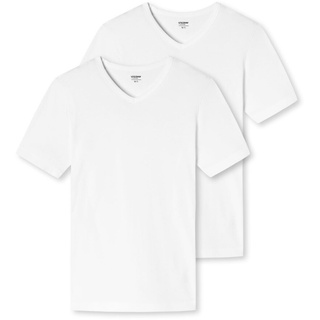 SCHIESSER UNCOVER by SCHIESSER Herren T-Shirts im Pack - Vorteilspack, V-Ausschnitt, S-3XL Weiß