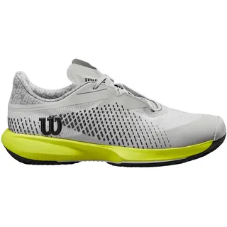 Wilson Kaos Swift 1.5 Clay Tennis Shoe, Pearl Blue/Black/Safety Yellow, 40 2/3