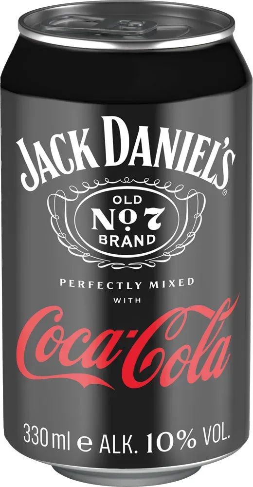Jack Daniels & Coca-Cola Dose 10% 0,33 Liter