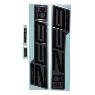 RockShox Gabel Decalkit Gloss Black matt grau