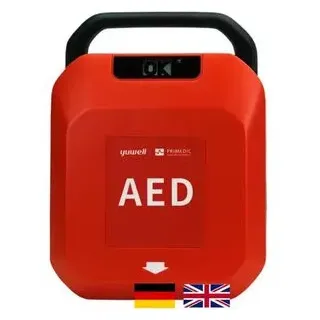 MEDX5 Primedic HeartSave YA, Laien Erste Hilfe Defibrillator mit automatischer Schockabgabe, 8 Jahre Garantie des Herstellers, Sprache: DE/EN