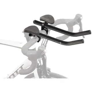 M-Wave AERO Triathlon Aufsatz, aus leichtem Aluminium, gepolstert, für Lenker Ø 31,8 mm (bzw. 25,4 mm), Schwarz