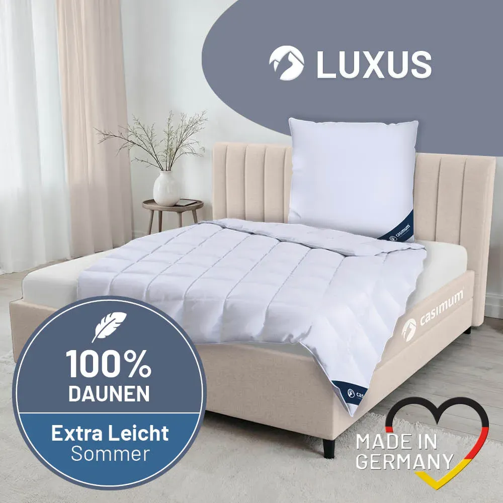 Daunendecke »LUXUS« – 100% Daunen, Klasse 1, Downpass, hergestellt in Deutschland, Größe: 240x220