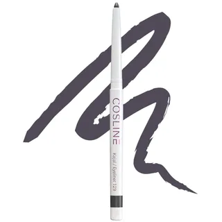 COSLINE Kajal Eyeliner Aubergine 129, Wasserfester Kajal, Dunkler neutraler Lidstrich, Nicht so "hart" wie Schwarz, Weiches Auftragen, Starke Pigmentierung, Vegan, Made in Germany
