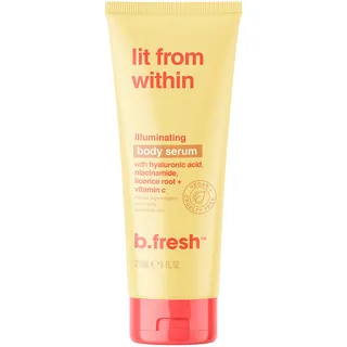 b.fresh Daily Moisturizing Body Lotion for Glowing Skin | Lit From Within Illuminating Body Serum - Brightens & Illuminates Skin From Hyaluronic Acid, Niacinamide, Licorice Root + Vitamin C, 8 Fl Oz