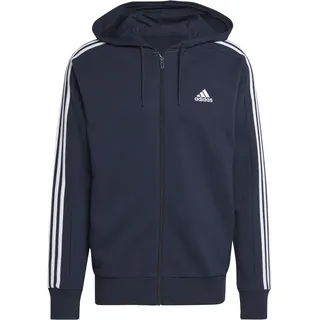 Adidas 3-Streifen French Terry Reißverschlusspullover Legend Ink / White L