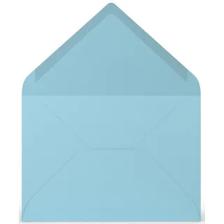 RÖSSLER Papier Coloretti Briefumschläge 80 g/m2, DIN B6, himmelblau; Packungsinhalt: 5 Stück