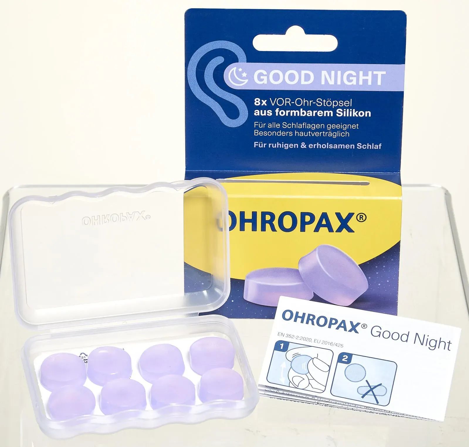 OHROPAX® Gute Nacht Ohrstöpsel 23 dB Silikon