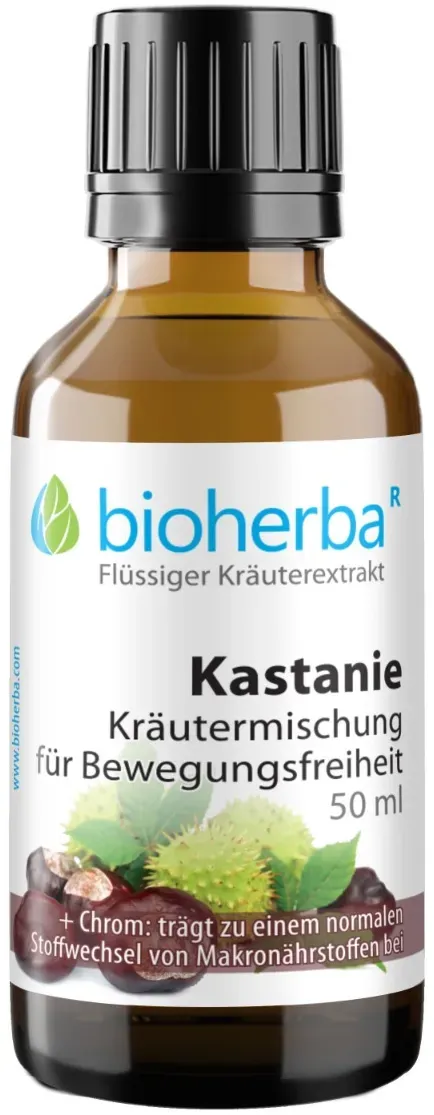 Kastanie Kräutermischung für Bewegungsfreiheit Tropfen Tinktur 50 ml