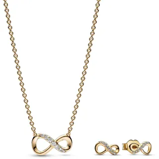 Pandora Damen Schmuck-Set Funkelnde Unendlichkeit Goldfarben