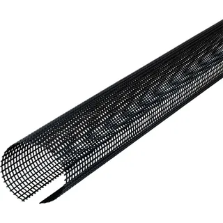 Inefa Laubschutzgitter Dachrinnen Laubschutz, PVC 100-125mm, 3m, Schwarz Laubfang Dachrinnenabdeckung Dachrinnenzubehör Made in Germany