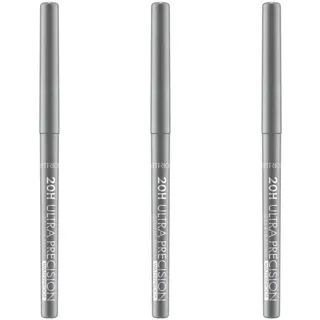 Catrice 20H Ultra Precision Gel Eye Pencil Waterproof, Nr. 120, Grau, langanhaltend, definierend, vegan, wasserfest, ohne Mikroplastikpartikel, Nanopartikel frei, 3er Pack (3x0.08g)