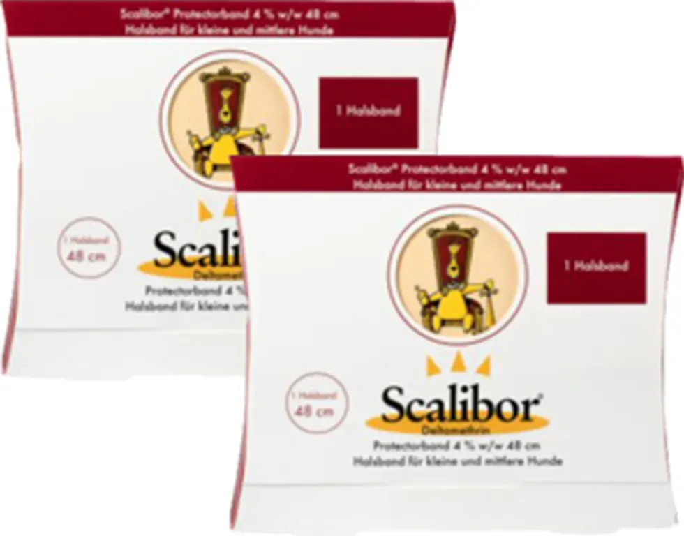 2er Set Scalibor Protectorband 48 cm f.kleine-mittl.Hunde 1 St
