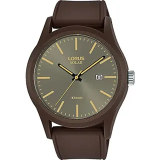 Lorus Herren-Uhr Quarz Edelstahl mit Silikonband RX307AX9