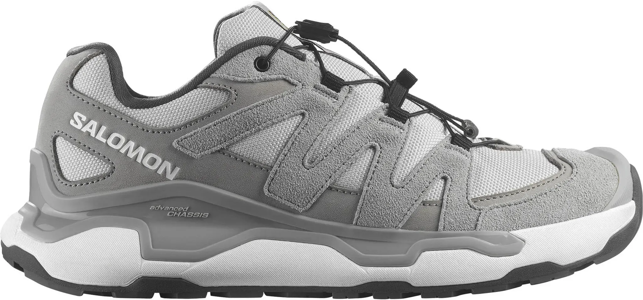 Salomon XC Trek Sneaker Damen in lunar rock-alloy-black, Größe 39 1/3 - grau