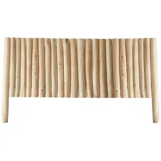 Tikamoon Kopfteil Bett Treibholz Teakholz helles Holz Schlafzimmer 180 River Neu Tikamoon