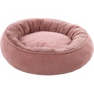 Flamingo Korb Colette RUND + Reissverschluss Altrosa 46x46x17CM