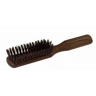 Redecker Haarbürste Thermoholz harte, schwarze Wildschweinborste 5 Reihen 20,5 cm