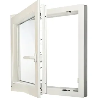 Kunststofffenster Dreh-Kipp, DIN links, weiß, Serie G74/2, Modell 01