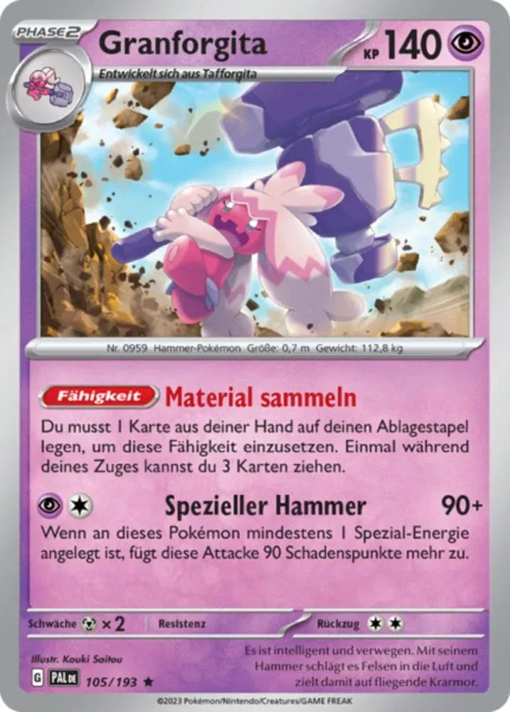 Amigo Pokèmon Sammelkarte Grantorgita  - Promokarte limitiert